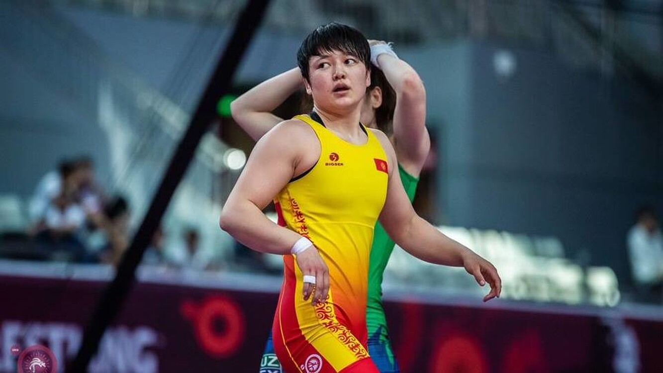 Мээрим Жуманазарова вышла в финал чемпионата Азии по борьбе — Today.kg