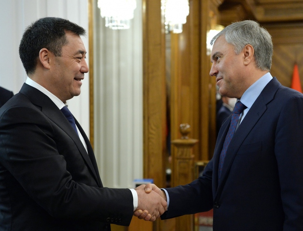Председатель Госдумы России: Мудрый народ Кыргызстана сделал свой выбор — Today.kg