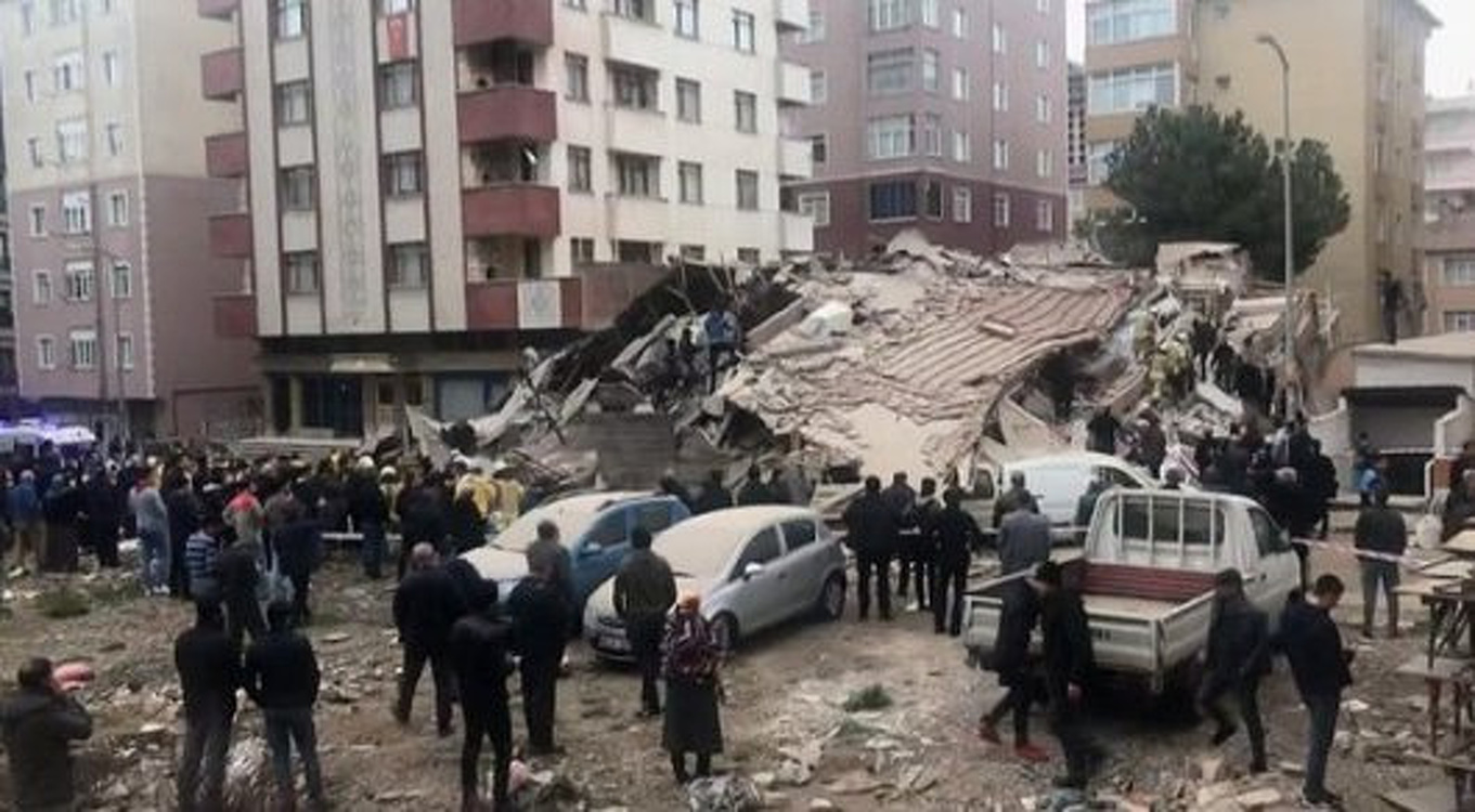 Шестиэтажный жилой дом обрушился в Стамбуле, идут спасательные работы — Today.kg