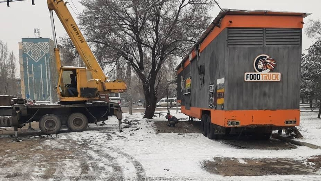Мэрия Бишкека демонтировала кафе «Эдем» и Food Truck — Today.kg