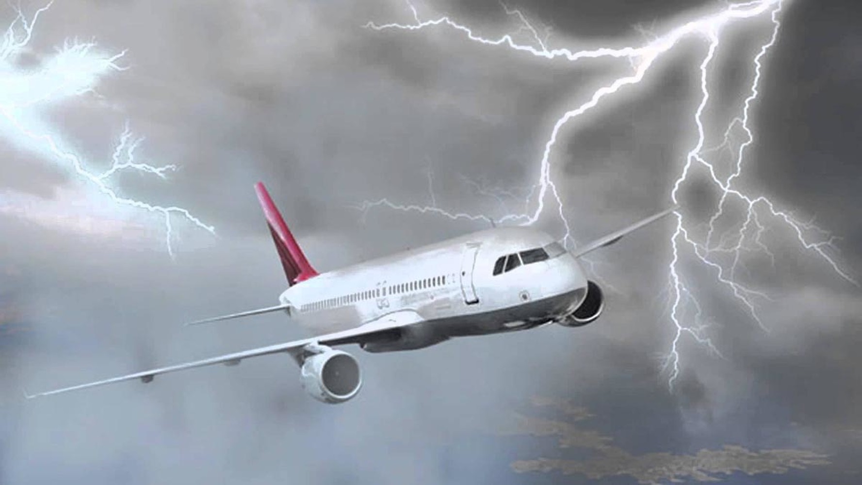 Молния ударила в пассажирский самолет в небе — Today.kg