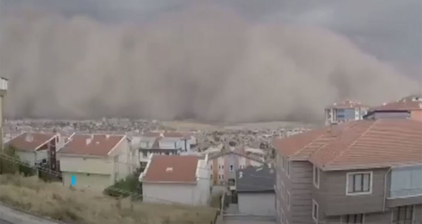Столицу Турции накрыла мощная песчаная буря — жуткое видео — Today.kg