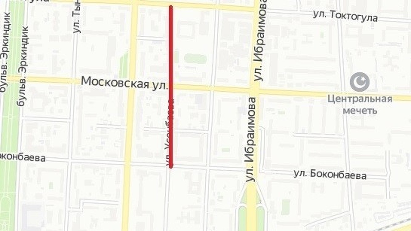 В Бишкеке временно закрыт отрезок ул.Усенбаева — Today.kg