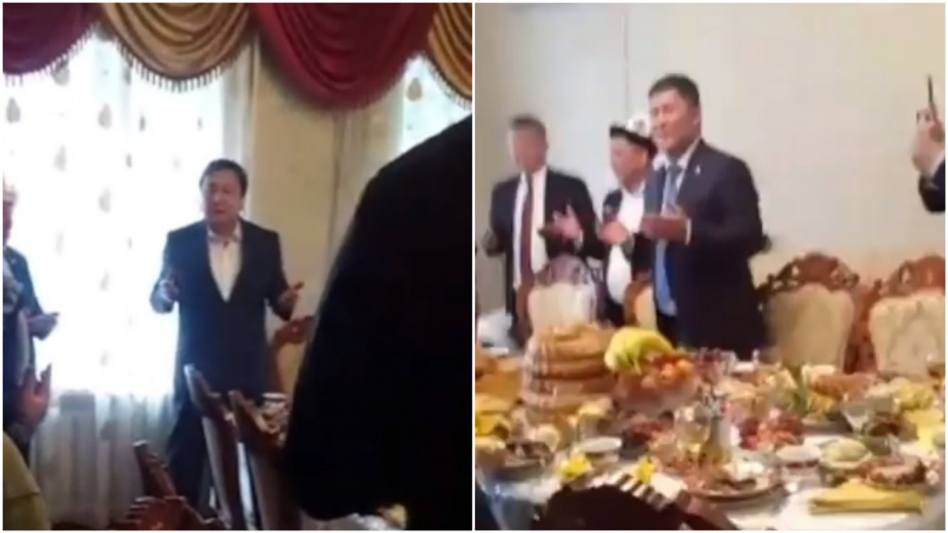 Депутат ЖК Тазабек Икрамов провел тушоо кесуу в честь сына и пригласил депутатов. Видео — Today.kg