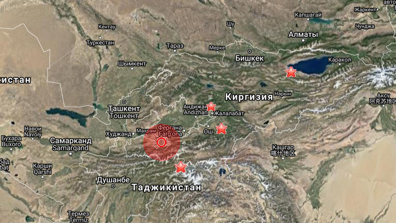 Со на таджикском. Карта Кыргызстана со спутника. Землетрясение в Таджикистане на карте. Карта Таджикистан Киргизия Киргизия граница. Карта землетрясений Киргизии.