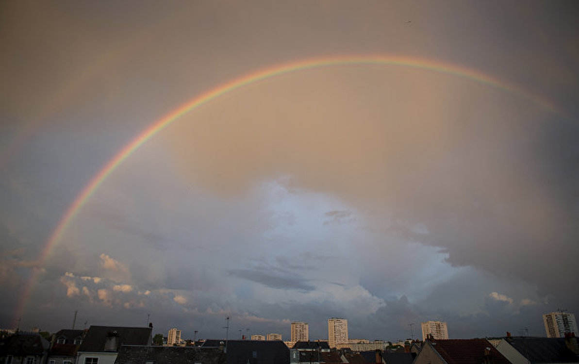 Какой бишкекчане увидели двойную радугу — подборка красивых фото из соцсети — Today.kg