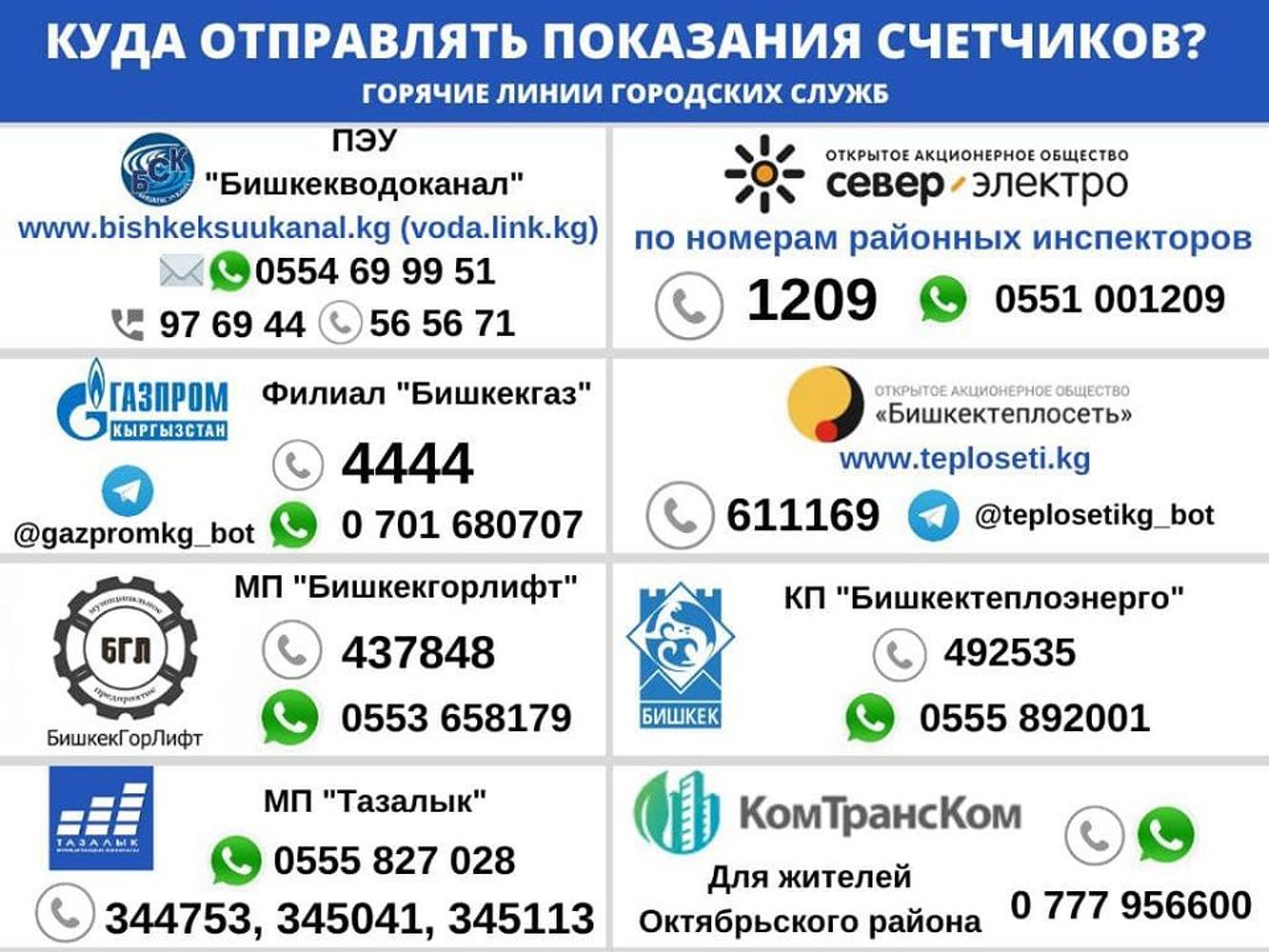 Режим ЧП в Бишкеке. Как передать показания счетчиков не выходя из дома — Today.kg