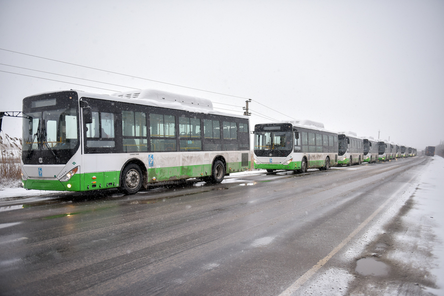 В Бишкек из Китая прибыла первая партия автобусов на газе — Today.kg