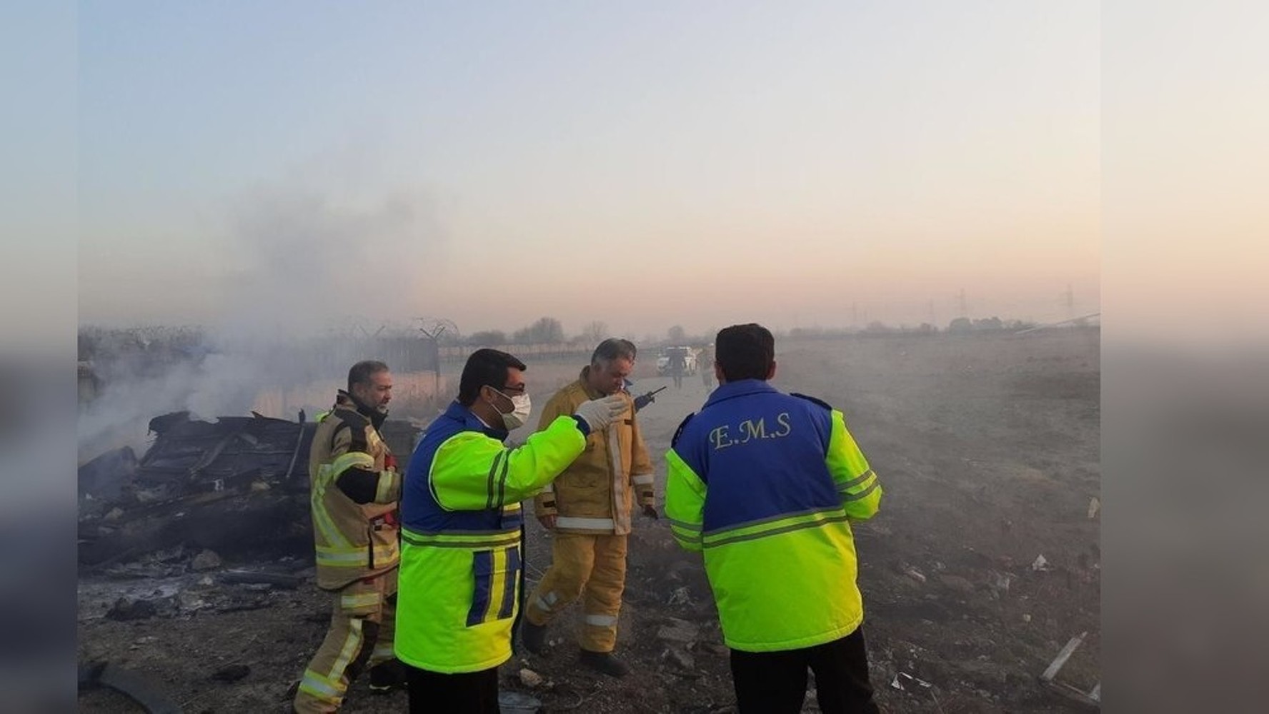 Опубликованы первые фото с места крушения украинского самолета в Тегеране — Today.kg