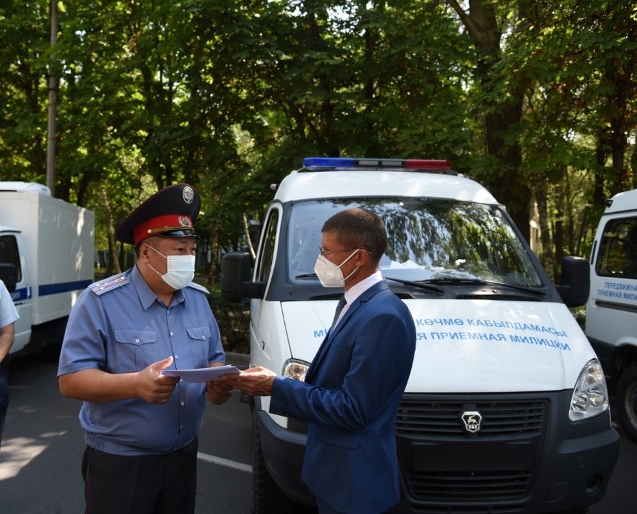 МВД получило от Программного офиса ОБСЕ спецавтомобили — Today.kg