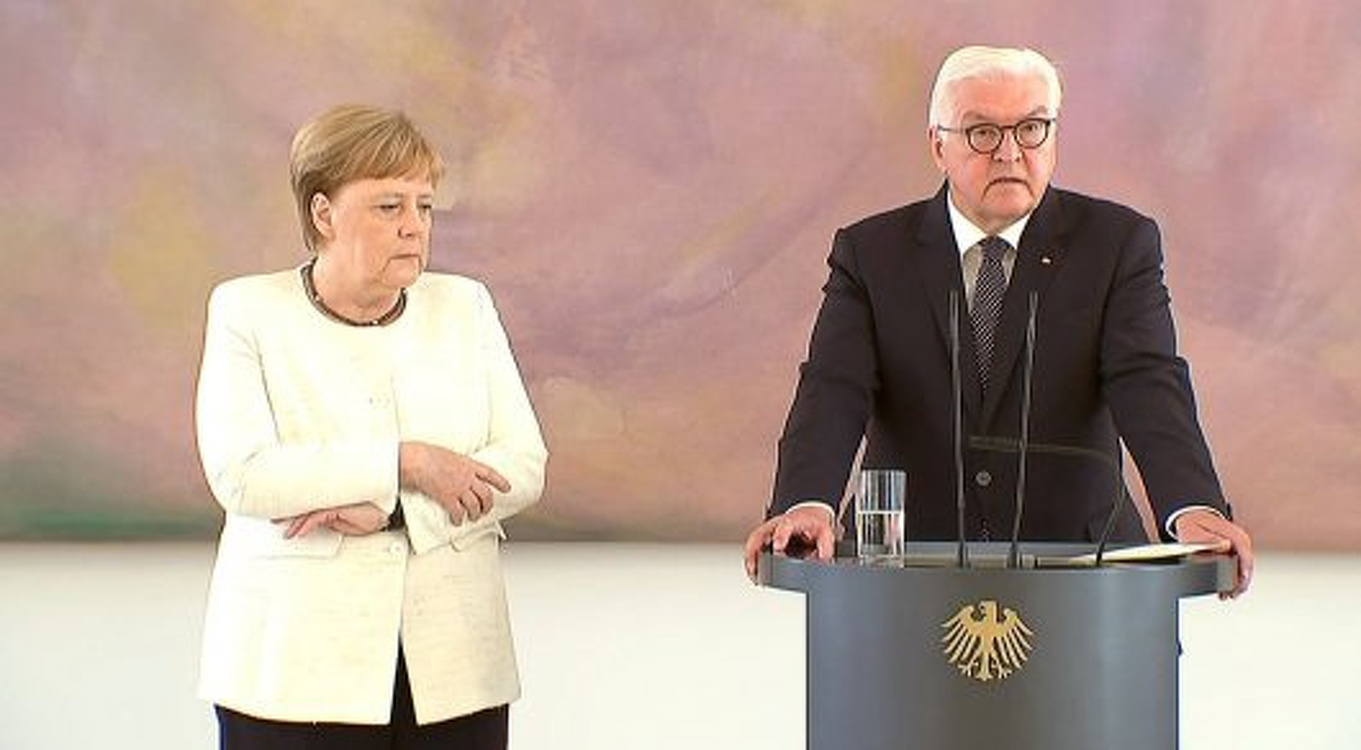 Меркель снова затрясло на официальной встрече — Today.kg
