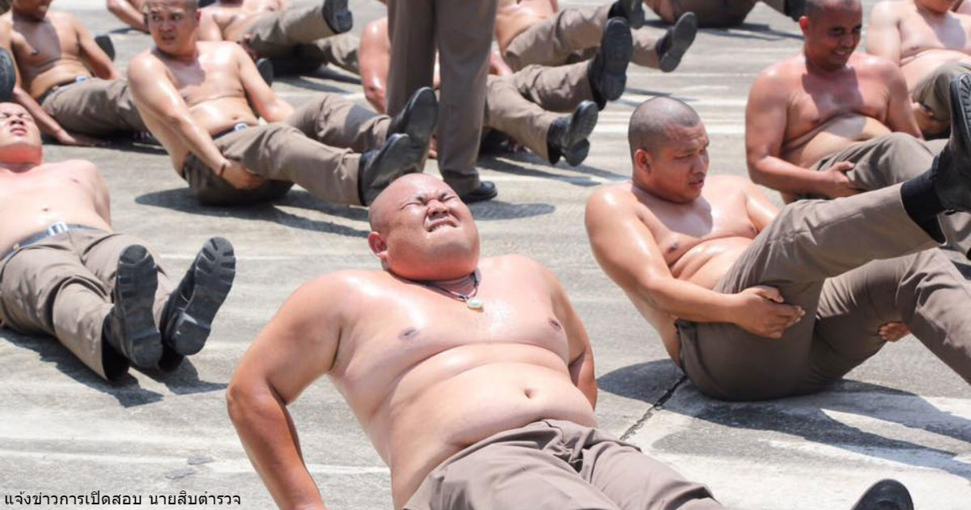 В Таиланде толстых полицейских отправили в лагерь - сгонять лишний вес — Today.kg