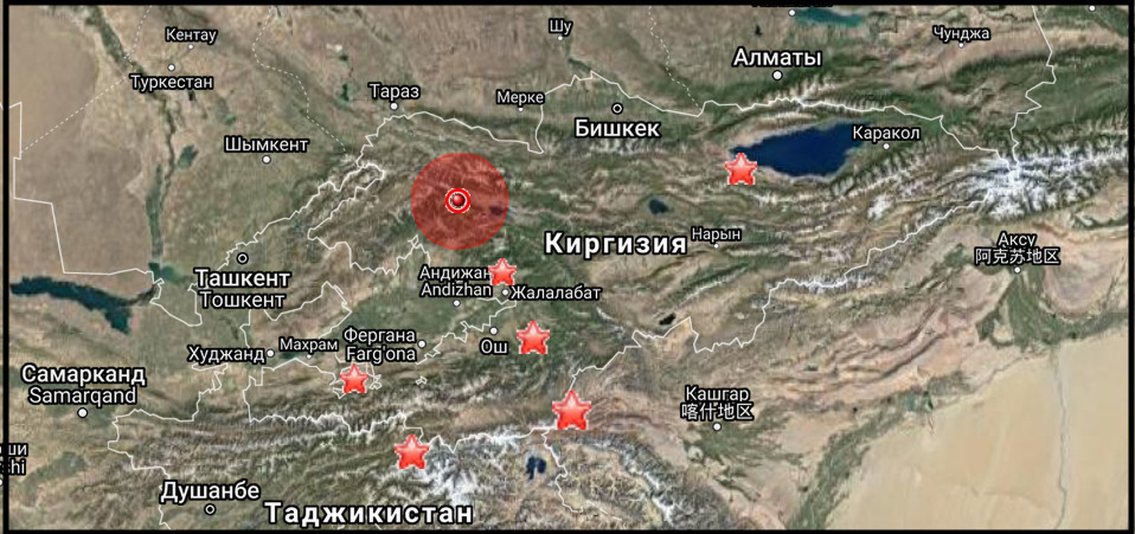 В Кыргызстане 10 мая произошло землетрясение силой 3 балла — Today.kg