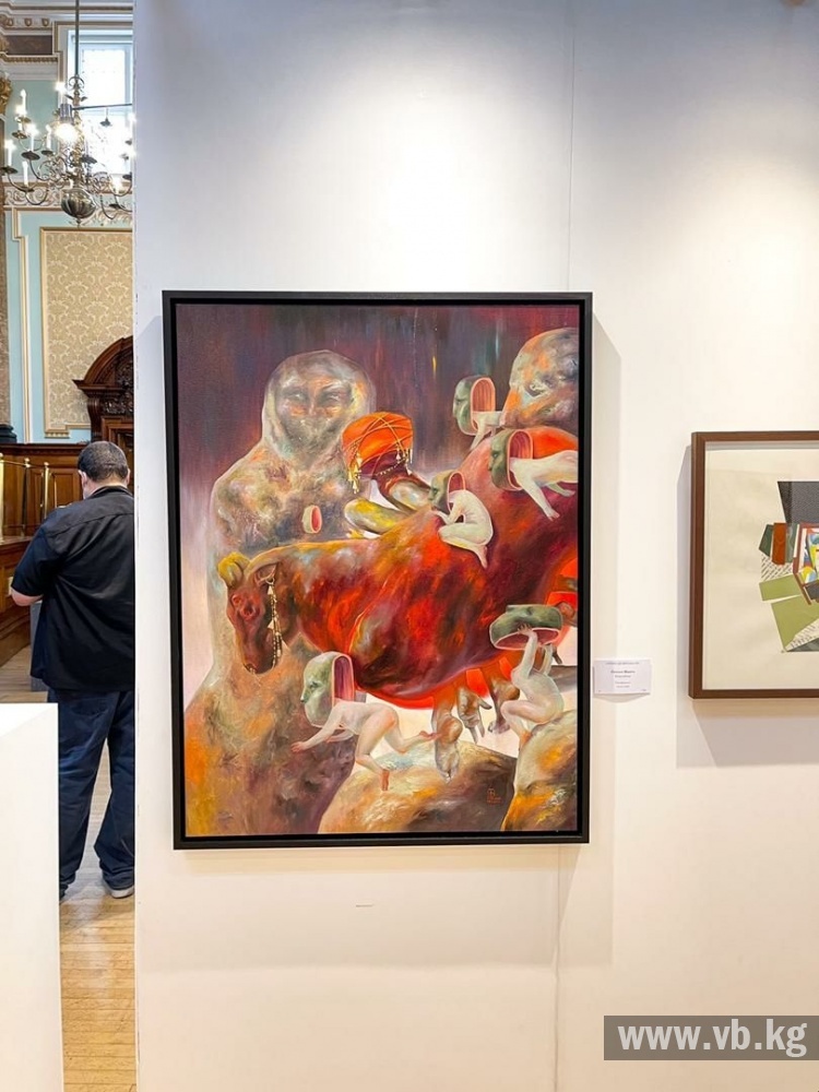 Работа художницы из Кыргызстана выставлена на Лондонском арт-биеннале — Today.kg
