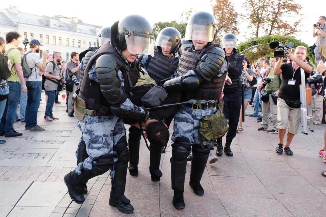 Аресты в Москве сегодня.