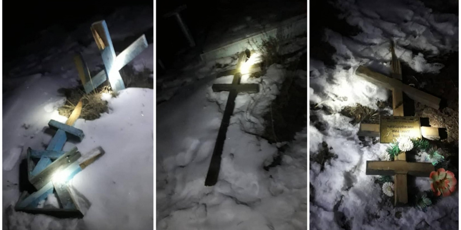 На Иссык-Куле нашли человека, совершившего акт вандализма на православном кладбище — Today.kg