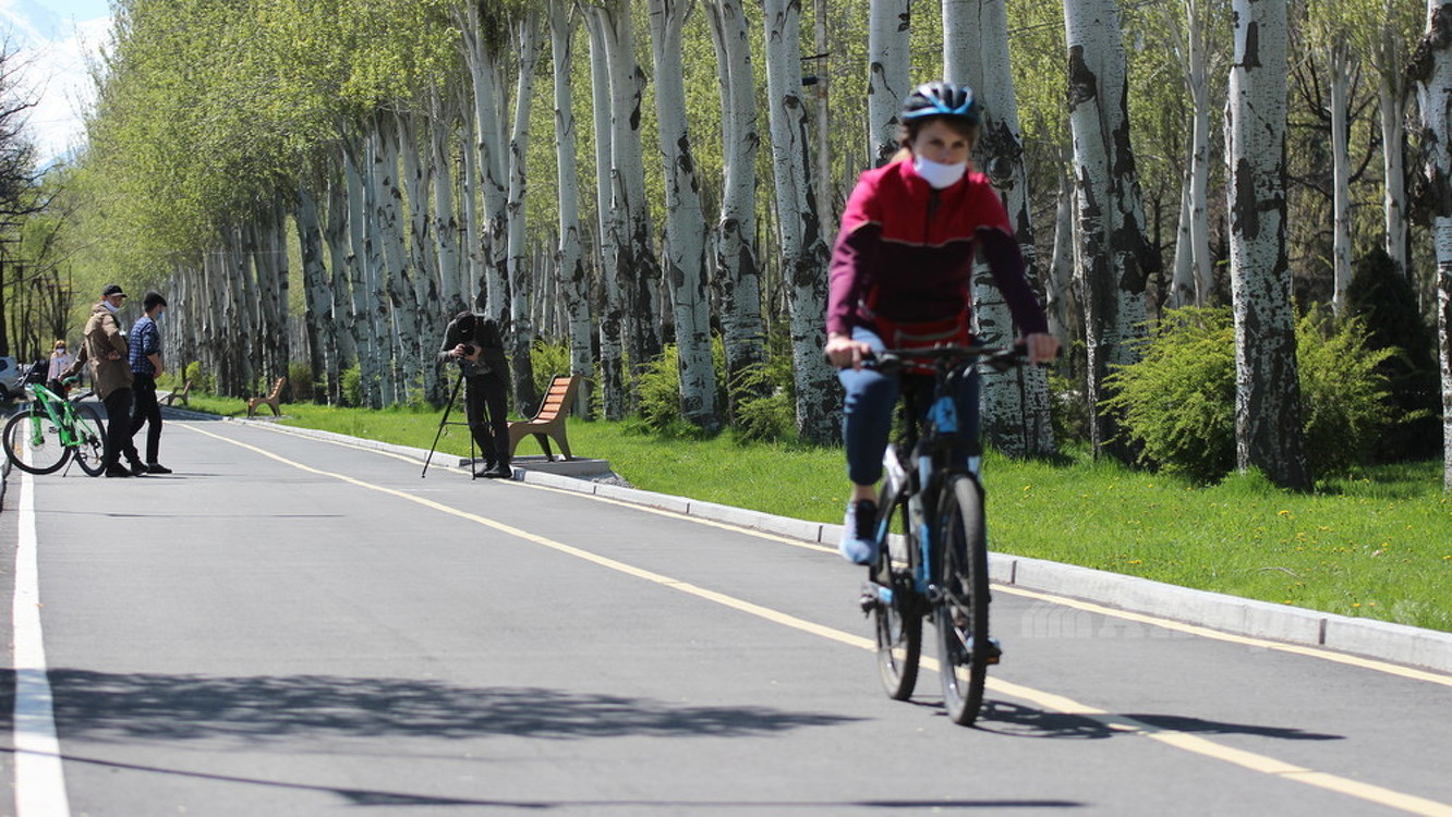 Мэрия: Завершено строительство кольцевой велодорожки в южной части Бишкека — Today.kg