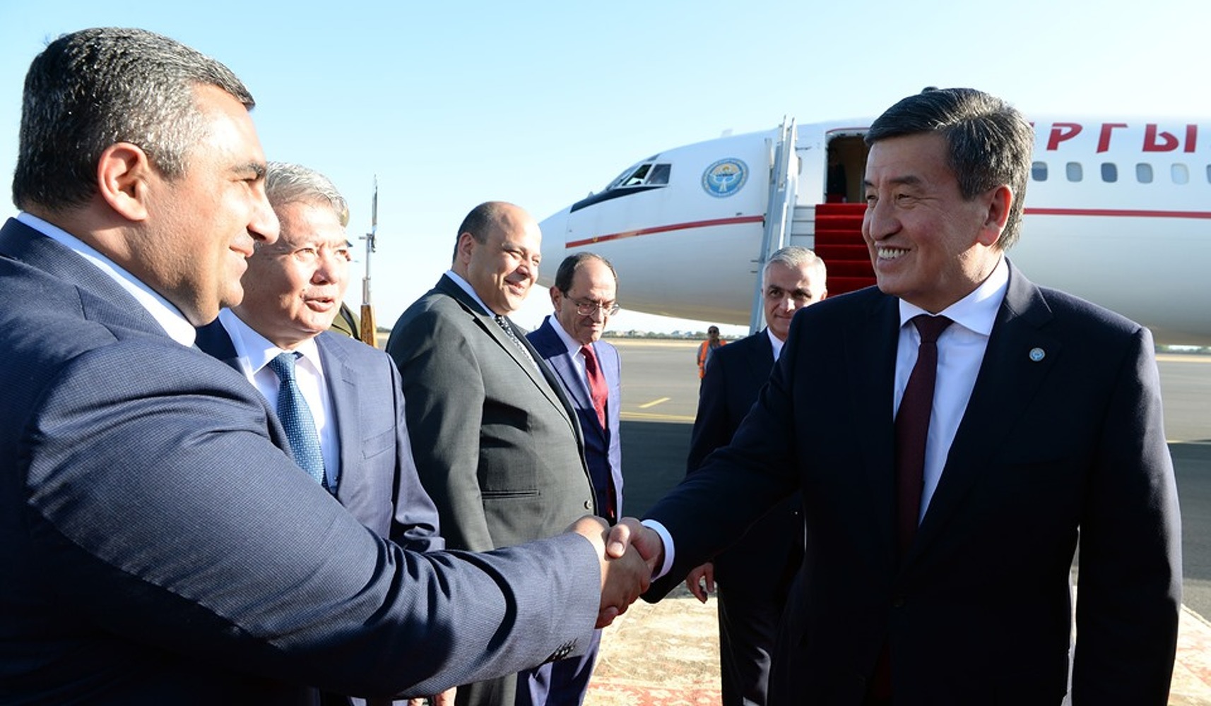 Президент С.Жээнбеков прибыл в Ереван — Today.kg