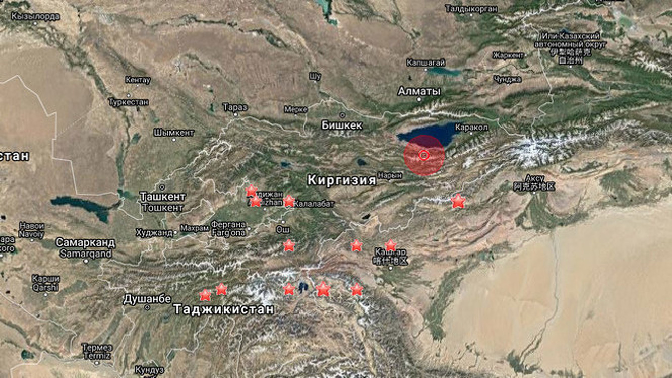 В Кыргызстане произошло землетрясение силой 3 балла в эпицентре — Today.kg