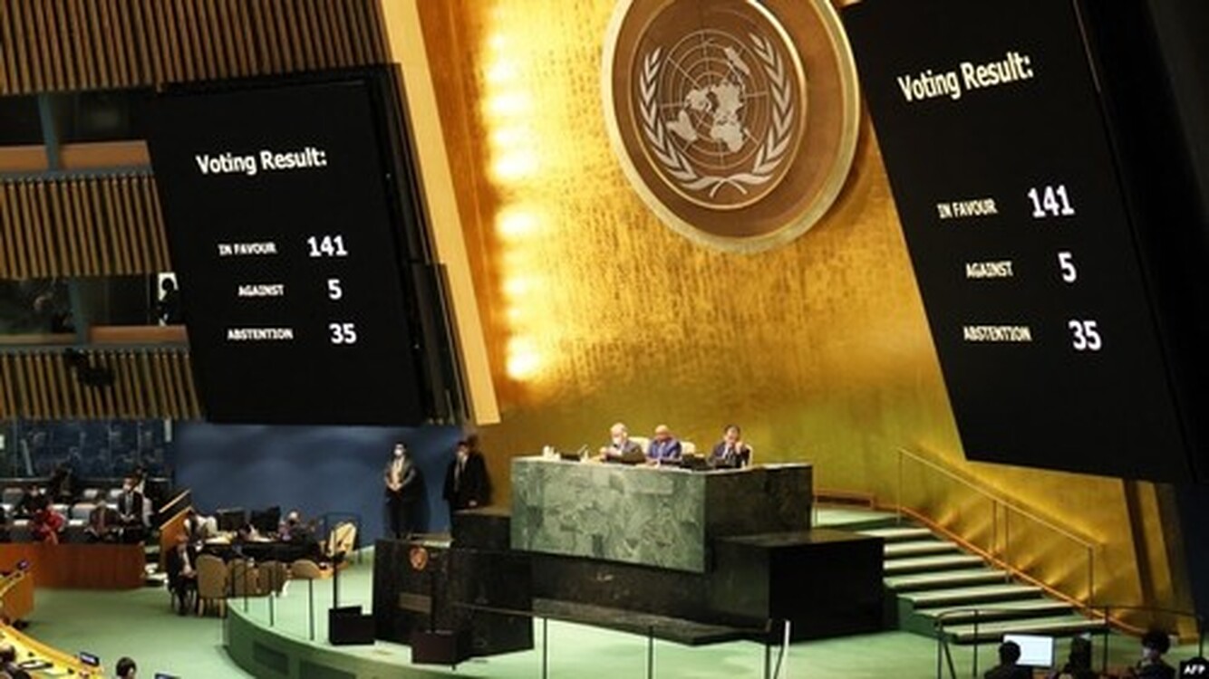 Генассамблея ООН приняла резолюцию, осуждающую действия РФ на Украине. Кыргызстан, Казахстан и Таджикистан воздержались при голосовании — Today.kg