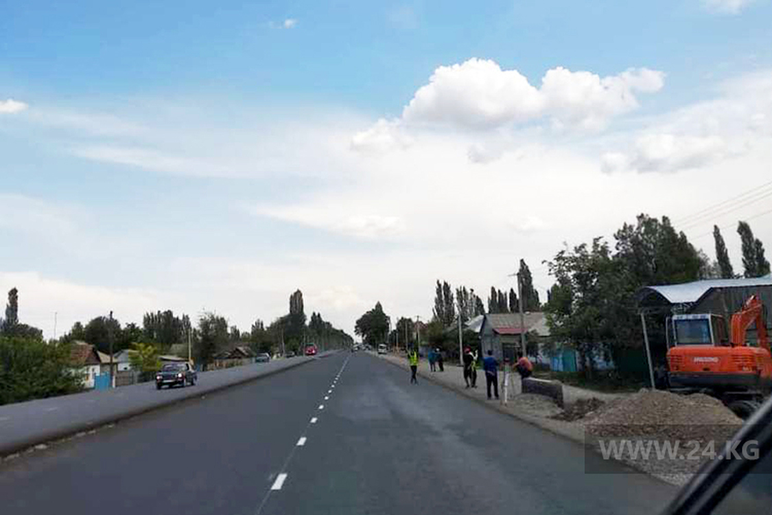 Дорога Бишкек — Кара-Балта. Работы завершены на 72 процента — Today.kg