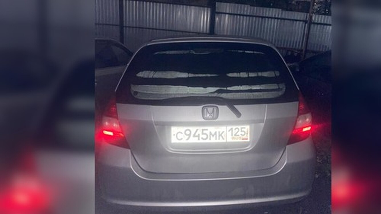 В Бишкеке водитель «Хонды Фит» доставлен в милицию за номера Приморского края РФ — Today.kg
