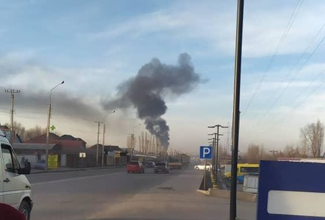 На западе Бишкека произошел пожар — Today.kg