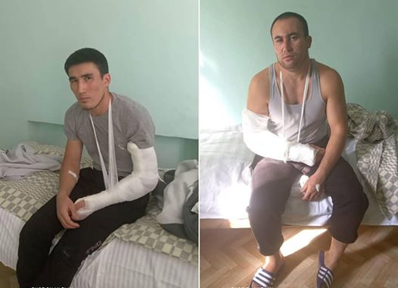У подозреваемых в жестоком избиении в Бишкеке сломаны руки? Фото — Today.kg