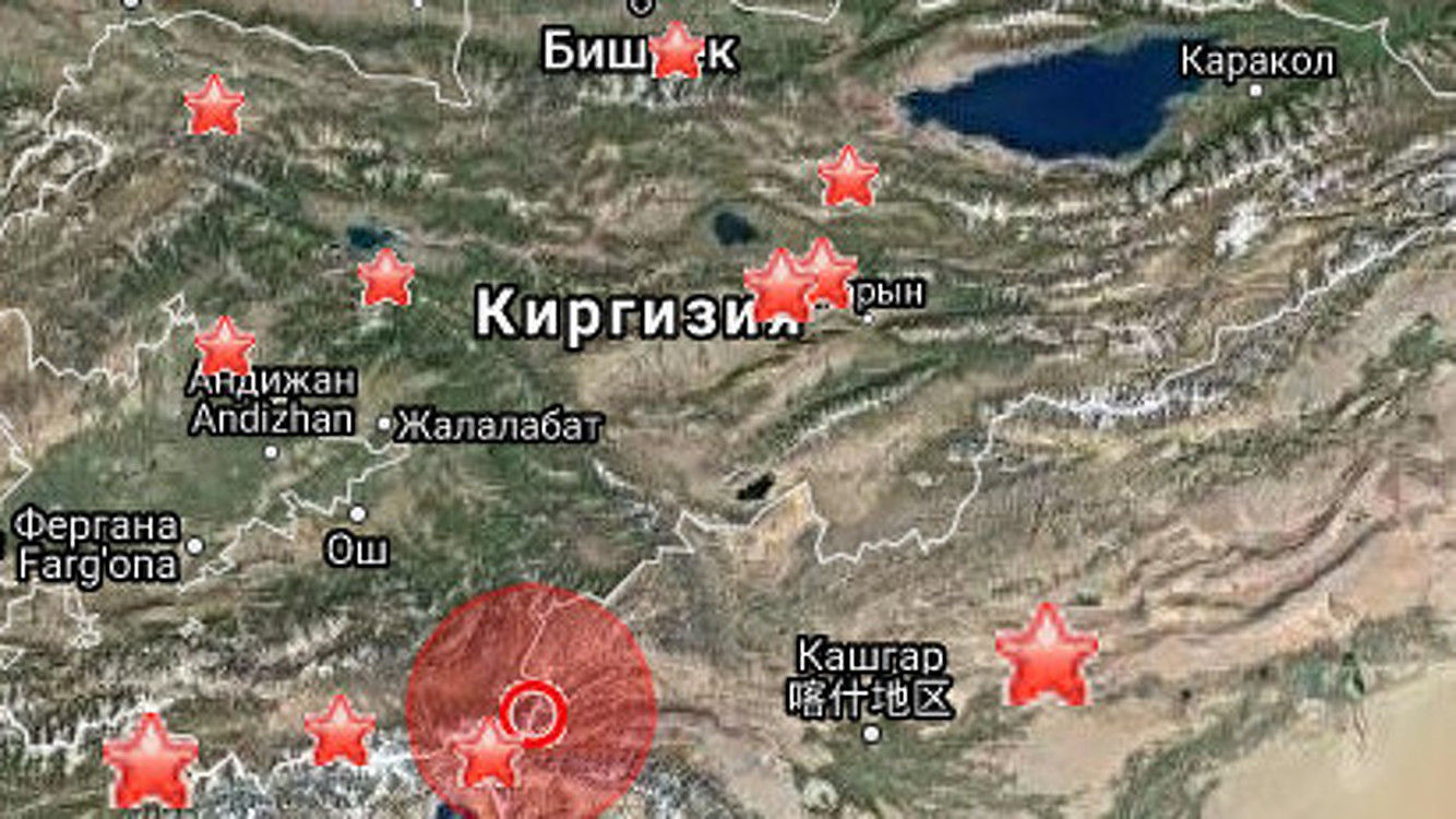 На границе Кыргызстана и Китая произошло землетрясение силой 3,5 балла — Today.kg