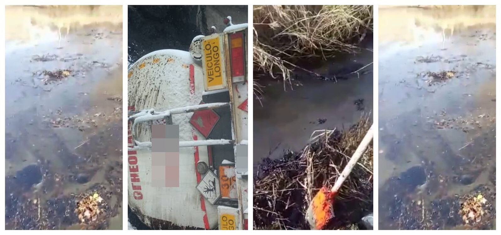 МЧС: Реку в Талды-Булаке очищают от мазута после аварии бензовоза — Today.kg