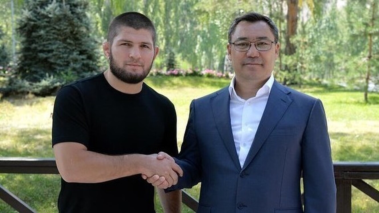 Хабиб Нурмагомедов опубликовал фотографию с президентом Садыром Жапаровым — Today.kg