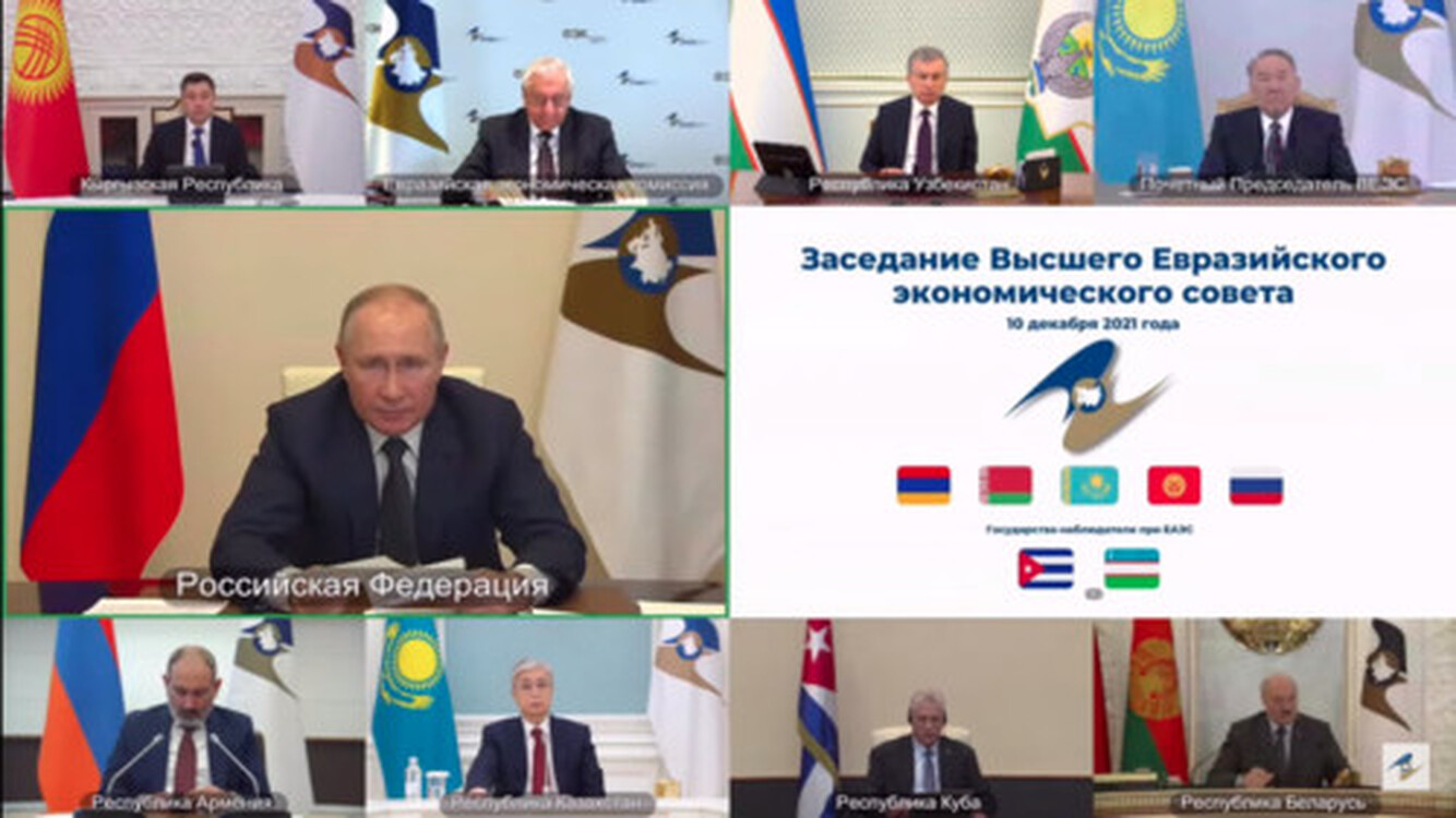 В.Путин: В 2022 году Кыргызстан может полностью рассчитывать на поддержку России в вопросах председательства в ЕАЭС — Today.kg