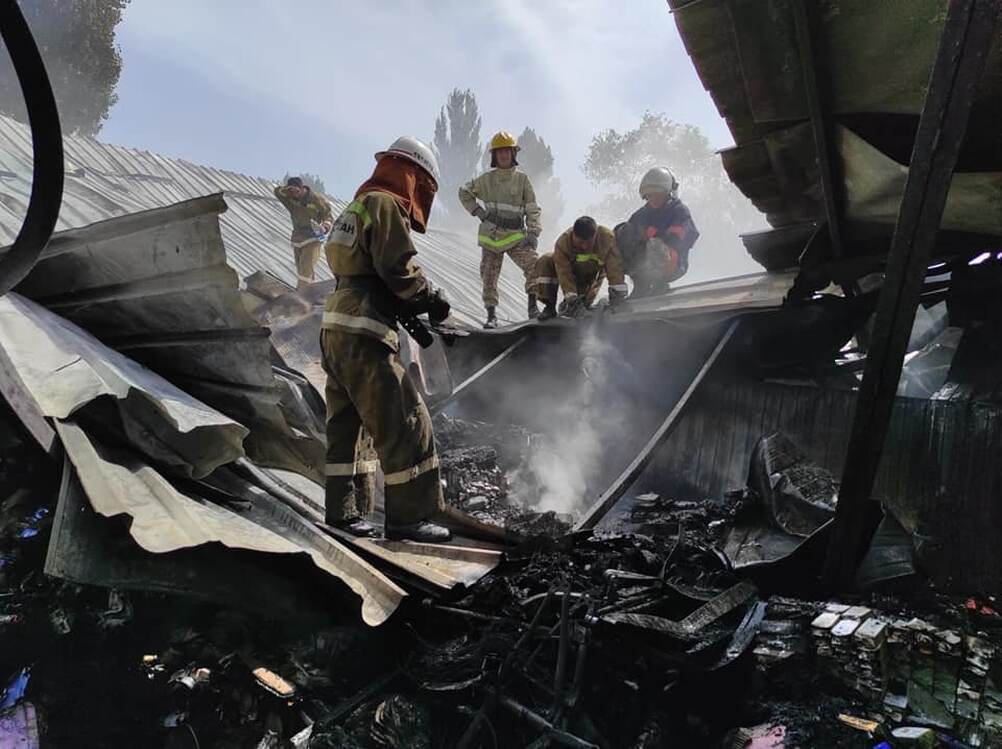 На складах на окраине Бишкека был пожар — Today.kg