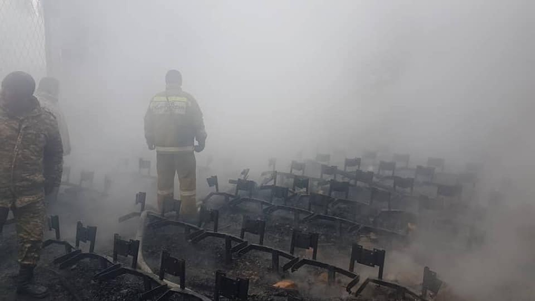 Как выглядит здание Сузакского айыл окмоту после пожара — Today.kg
